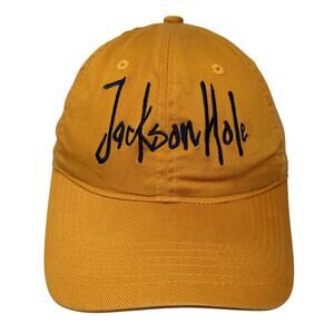 Jackson Hole Fitted Baseball Cap Orange XL Embroidered Unifit By Fahrenheit